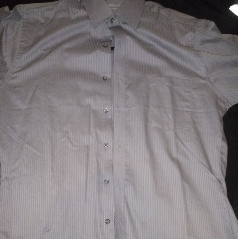A grey button up never worn